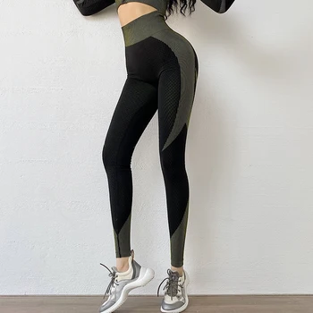 Yoga Pantaloni Femei fără Sudură Talie Mare Burtica Control sală de Gimnastică Leggins Hip Ridicare pentru Antrenament Ghemuit Funcționare Jambiere