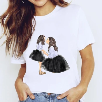 T-shirt-uri de Top pentru Femei Desene animate 90 Trend Estetic Mama Mama Iubesc Îmbrăcăminte de Imprimare Doamna Grafic T Shirt Doamnelor sex Feminin Tee T-Shirt