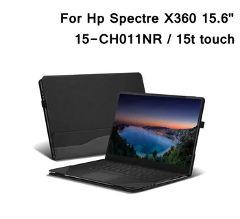 Caz pentru Hp Spectre X360 15.6 PU Piele Folio Stand Capac Greu pentru Spectre X360 15-CH011NR /Spectre X360 15t touch 2 in 1