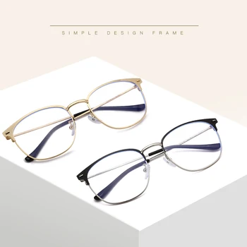 UVLAIK Anti-albastru ochi de Pisica femei ochelari cadru Ultrausor cadru metalic Vintage design de Brand de lucru pahare Transparente