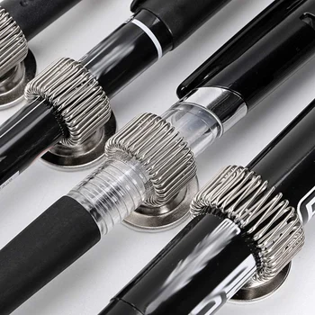 12 BUC Oțel Inoxidabil Creion Stilou Titularul Clipuri cu arc Reglabil Buclă autoadezive Stilou Titular Clip
