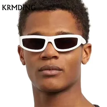 Retro Dreptunghiulară ochelari de Soare pentru Bărbați și Femei Negru Ochelari 2018 Lux, Cadru de Plastic ochelari de Soare Femei Bărbați Ochelari de protectie UV400