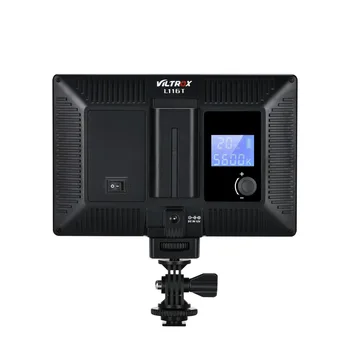 Viltrox L116T LCD Display Bi-Color & Estompat Slim DSLR Video LED + Acumulator + Incarcator pentru Canon Nikon Camera Video DV