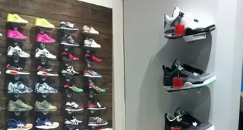 5pcs magazin de Pantofi Adidas pantofi casual display stand raft de Pantofi sport pe perete de afișare care arată titular de poliță de transport gratuit