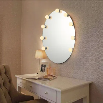 Vanitatea fundal cu LED-uri de Lumină Oglindă Lampă Becuri Whit Face Pentru Hollywood Masa de toaleta Toliet Baie Cosmetologie Oglindă Cosmetică