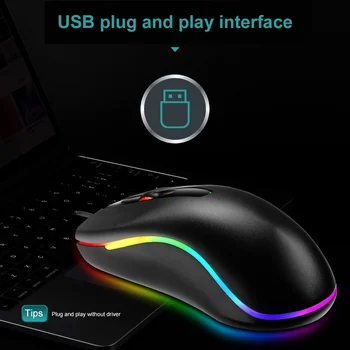 Mai nou Fir Tastatură Mecanică 104 Taste Tastatură Mouse-Set de Fundal cu LED Profesionale Calculator de Gaming Keyboard