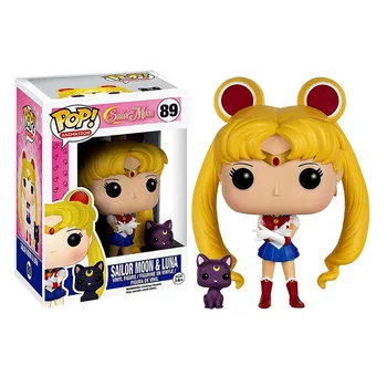 Funko Pop Sailor Moon Luna Chibi Uranus, Pluto, Saturn Reuseste Meiou Setsuna Kaiou Michiru vinil Figura Model de păpușă Jucărie copil cadou