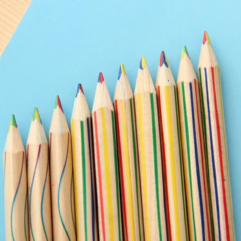 20buc/lot Curcubeu Creioane 4 în 1 Creion de Culoare Copii Pictura de Scris Pixuri Drăguț Premiul Cadouri Transport Gratuit Materiale Escolar