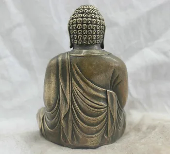 Culturii Populare Chineze Lucrate Manual Din Alama De Bronz Statuia Lui Buddha Sakyamuni Sculptura