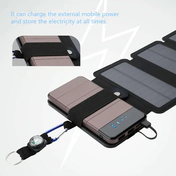 Mare powe16W 20W SunPower pliere Celule Solare Încărcător în aer liber 5V 2.1 a Iesire USB Dispozitive Portabile Panouri Solare pentru Încărcător de Telefon
