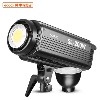 Godox LED SL-60W SL-100W SL-150W SL-200W 5600K Bowens Muntele Video cu LED-uri de Lumină Continuă Kit de Lumina cu lumina sta softbox