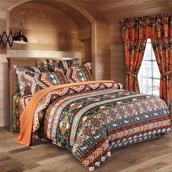 Bohemia 3D mângâietor seturi de lenjerie de pat boho carpetă acopere set cu fata de perna twin / full / regina / regele lenjerie de pat, textile de casa