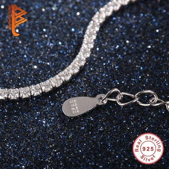 De Lux Cubic Zirconia Cristale Bratari De Tenis Pentru Femei Argint 925 Bratari & Brățări Femme De Mireasa Moda Bijuterii