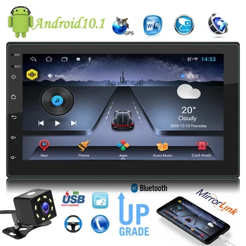7784AD Dublu DIN Masina Radio Android De 10.1 Quad Core 1GB 16GB+Multimedia Video Player 2 DIN GPS, WiFi, Bluetooth, AUX Stereo Auto