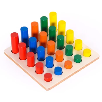 8 în 1 Set din Lemn Jucarii Montessori Forme Geometrice Stivuire Inele de Fracții Placi de Puzzle-uri de Forma Sortare Jucărie de Învățare de Învățământ