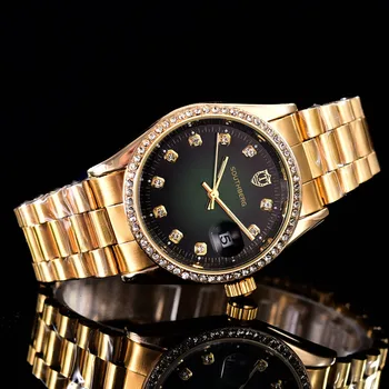 2020 SOUTHBERG Femei Chronograph Gold Ceas Sport Doamnelor Diamant Xfcs Analog Femei Cuarț Ceas de mână 3.6 CM