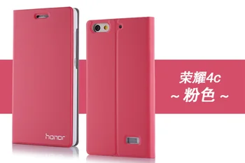 New Sosire pentru Huawei Honor 4C Caz Telefon de Lux Stil Slim Flip Cover din piele husă de protecție pentru Honor 4C 5.0