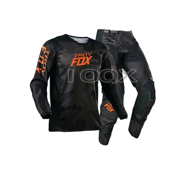 Troy Fox MX ATV-uri de Curse de Biciclete 180 Oktiv Trev Jersey Pantaloni Combo de Curse de Motociclete Motocros Costum de Munte Biciclete Offroad Kituri