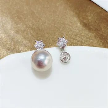 Delicat de Perle Inele Setări Argint 925 Inele de Montare Femei Manual DIY Meșteșug Inele Bijuterii Accesorii