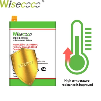Wisecoco 4650mAh LIS1593ERPC Bateriei Pentru SONY Xperia Z5 E6603 E6653 E6633 E6683 E6883 Telefon cea mai Recentă Producție+Numărul de Urmărire