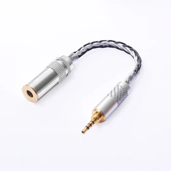 OKCSC OFC Adaptor 2.5 mm de sex Masculin Interfață 4.4 mm de sex Feminin Echilibrat Mufă Audio Stereo Cablu 8 Nuclee pentru SONY ALFA-2A TA-ZH1ES NW-WM1Z