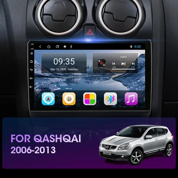 Develuck 2 Din Android 9.0 Radio Auto Multimidia Video Player 4G+WiFi pentru Nissan Qashqai 1 J10 2006-2013 Navigare GPS 2G+32G