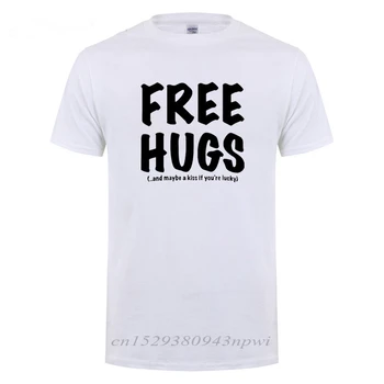 Îmbrățișări Gratuite De Imprimare Tricou Pentru Bărbați Topuri De Vara Tee O-Gat Maneci Scurte Moda Bumbac T-Shirt Tricou Om De Îmbrăcăminte De Brand