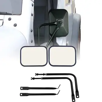 Rotație de 360 de fixare cu șuruburi Balama de Ușă Oglindă pentru Jeep Wrangler JK 07-17 JL 2018 TJ 96-99 Masina Portierei Laterale Retrovizoare Eliberare Rapidă Oglindă