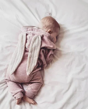 Copil Nou-Născut Fete, Îmbrăcăminte Pentru Băieți Salopetă Iepure Cald Maneca Lunga Iepurasul Stil Pijama Pentru Sugari Cu Fermoar Salopete Copilul Cu Gluga