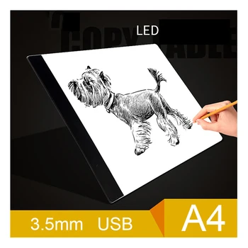 A4/A3 Estompat LED Lumina de Diamant Instrumente de Pictură Tableta Pad USB Plug de Diamant Broderie Accesorii cruciulițe instrument