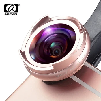 APEXEL 0,6 x cu Unghi Larg+10x Macro Lens kit Aur Roz Negru 2IN1 aparat de Fotografiat Lentilă Universal Pentru iPhone 6 7 8 7plus Samsung xiaomi