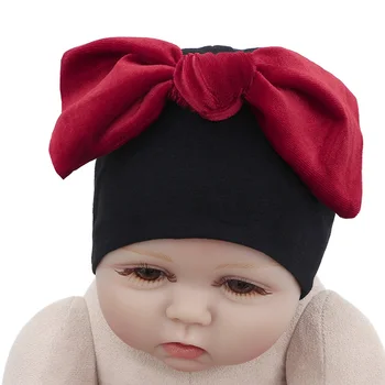 GZHilovingL 0 - 5 luni Copilul Băieți Fete Velvet Bow Beanie Palarie Sapca de Iarna pentru Copii Copilul Fete din Bumbac Pălărie Copil Nou-născut Accesorii
