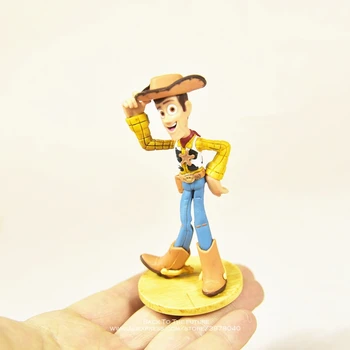 Disney Toy Story 3 Woody Q Versiunea 9.5 cm PVC Figurine mini Păpuși Jucarii Copii model pentru Copii cadouri