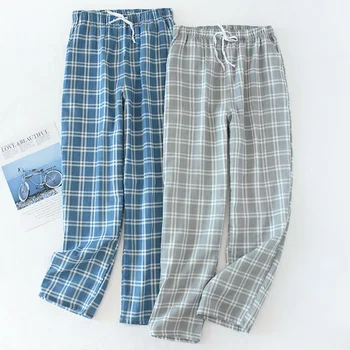 2021 Moda pentru Bărbați Pantaloni Carouri Tricotate Somn Pantaloni Barbati Pantaloni de Pijama Fundul Pijamale Pijama Pentru Bărbați Pijama Hombre