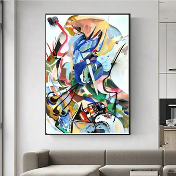 Wassily Kandinsky Abstract Panza Tablouri De Arta Postere Si Printuri Opere De Artă Celebre Reproduceri Poze De Perete Decor Acasă