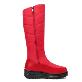 ASUMER 2020 New sosire ține de cald cizme de zapada pentru femei platforma genunchi ridicat cizme de moda cu fermoar gros de blană doamnelor cizme de iarna pantofi