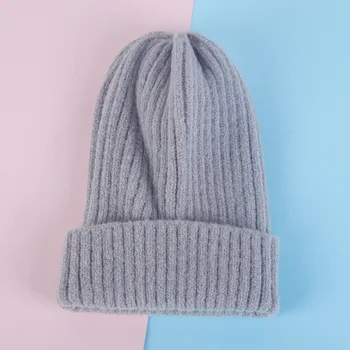 Toamna/iarna pentru femei pălărie din tricot gros fire de lână