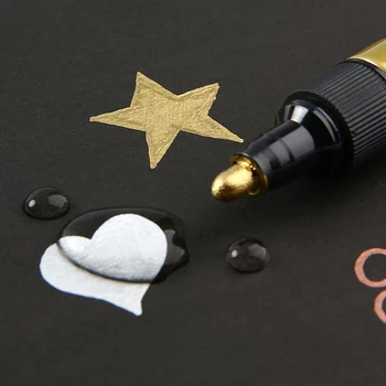 9Pcs Sakura Pen-Touch Paint Marker XPSK Aur/Argint/Alb/Cupru 0,7 mm/1.0 mm/2.0 mm Marca Pe Orice Lucru de Sticlă/Pânză/Metal