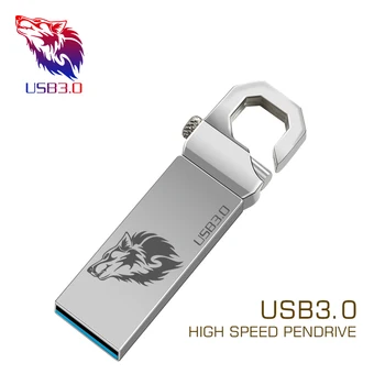 Capacitatea reală de metal Pen Drive 3.0 metal Unitate Flash USB de 128GB 64GB 32GB de mare viteză 16GB 8GB 4GB de memorie Flash USB3.0 Stick