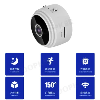 1080P Wifi Mini aparat de Fotografiat de Securitate Acasă Viziune de Noapte Wireless de Supraveghere de la Distanță a Monitoriza Camerele de P2P App Telefon