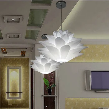 Feimefeiyou DIY PP lotus candelabru camera de zi dormitor studiu restaurant cafenea bar club candelabru personalizate lumini decorative