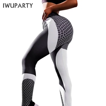 Geometric imprimat Jambiere Femei Prada Push-up Compresie Femme Pantaloni cu Talie Înaltă Leggins Mujer Pantaloni Casual, haine Sport de Fund