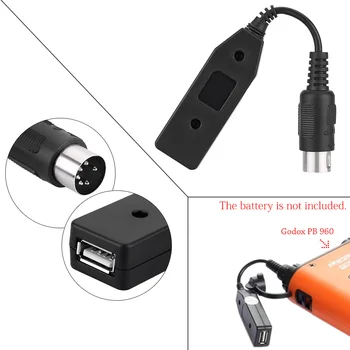 Godox PB960 Pachet de Putere de Alimentare USB Cablu de Conversie pentru AD360/AD180 Seria AD