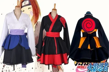 Personalizate Naruto Uzumaki Naruto Sex Feminin Lolita Rochie Kimono Peruca Cosplay Anime Costum Pentru Femei Haine De Transport Gratuit