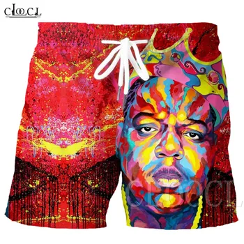 Moda pentru Bărbați Imbracaminte Pantaloni de Imprimare 3D Rapper 2pac Tupac/Biggie Smalls Hip Hop Mens pantaloni Scurți homme Summer Beach Casual Streetwear