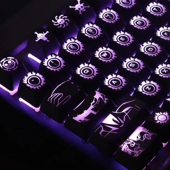1 set high-end cu iluminare din spate tastă pentru UNA BUCATA tastatura mecanica gaură neagră de acoperire capac cheie pentru Corsair K70 K95 RGB Razer Cherry