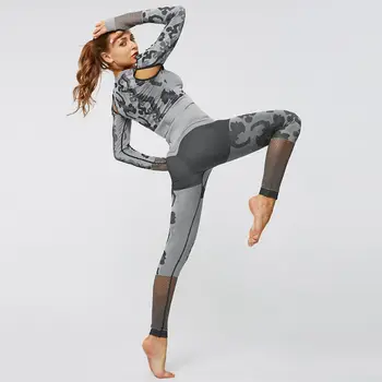 2 Bucata Set Haine de Antrenament pentru Femei Sutien de Sport și de Fitness Set haine Sport pentru Femei Haine de Sport Yoga Atletică Set
