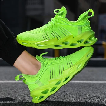 2020 Verde Adidași Pantofi Albi De Modă Plus Dimensiune 46 Lumina Pantofi Casual Femei Running Sneaker Respirabil Barbati Pantofi De Mers Pe Jos