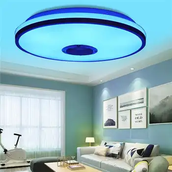 220V/85-220V Moderne RGB LED Lumina Plafon de iluminat Acasă 72W APP bluetooth de Muzică Ușoară Dormitor Lămpi Inteligente Lampa+Control de la Distanță