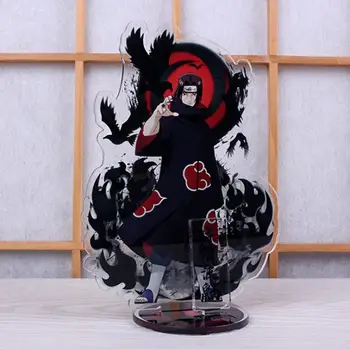 1 Buc Nou Japonez Anime Naruto Acrilic Figura Model de Placa Suport Tort Fân Jucării Desktop Decor pentru Copii Baiat Cadou Jucarii